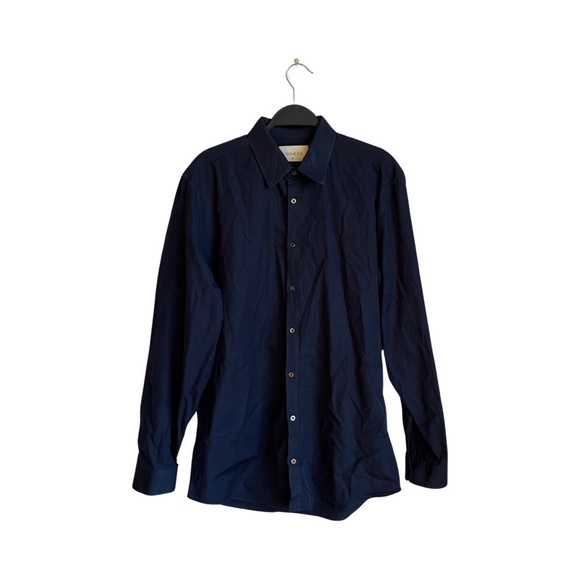 Gucci blue button down dress shirt size XL / 43